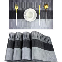 4 Pcs Tapetes De Comedor Tejidos En PVC Resistentes Al Calor Espesados Lavables Sin Desvanecimiento Adecuados Para Mesa De Comedor Y Cocina - details 6