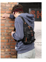 Bolsa Bandolera Para Hombre En Nylon Bolsa De Hombro Cruzada Pequeña Rucksack De Viaje Estilo Casual Con Bolsillos Internos Y Exterior - details 19