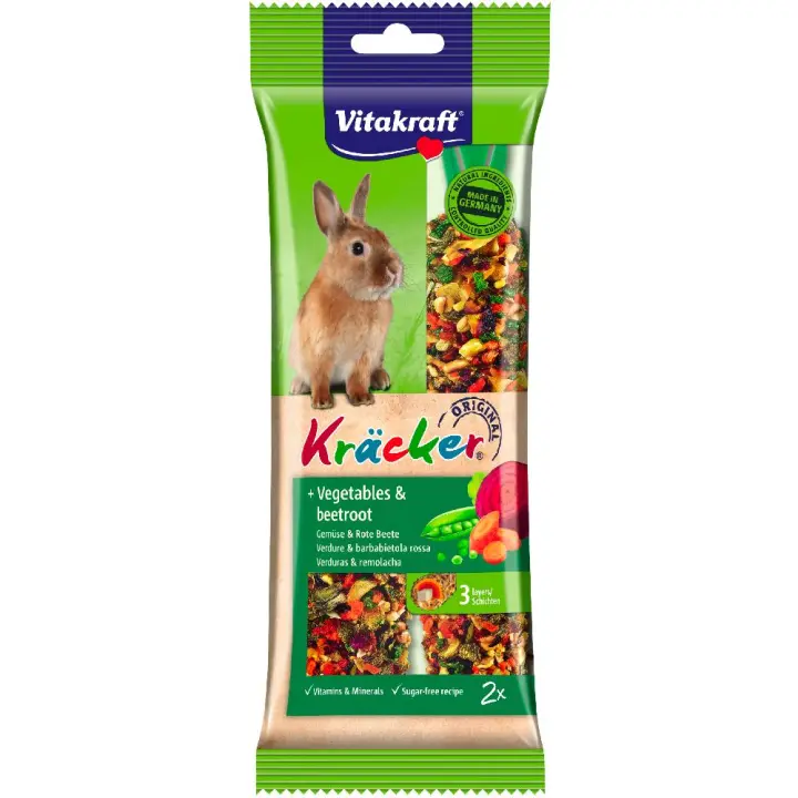 Vitakraft Barritas verduras & remolacha Conejos 112 gr. 2 uds - 1