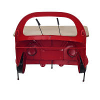 CAPRILO REGALOS & DECORACIÓN Adorno Pared Decorativo de Metal "Coche Rojo con Leja". Vehículos. Cuadros y Apliques. Decoración Hogar. Regalos Originales. 35 x 22 x 33 cm - details 1