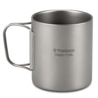 TOMSHOO Taza De Café Y Té De Titanio De Doble Pared 220/350/450/600ml Para Uso En Casa Oficina Exterior Camping Y Senderismo - details 0