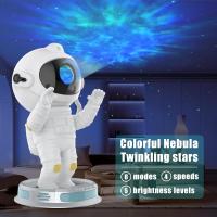 Proyector De Galaxia Y Astronauta Con Control Remoto Y Timer Proyector De Estrellas Para Decoración De Habitaciones De Niños Y Adultos Forma Rectangular Fuente De Luz Incandescente - details 9
