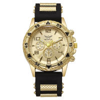 Reloj De Pulsera De Hombre De Lujo 2024 Reloj Deportivo Casual De Acero Inoxidable Reloj De Cuarzo Para Negocios Con Correa De Silicona Resistente Al Shock - details 7