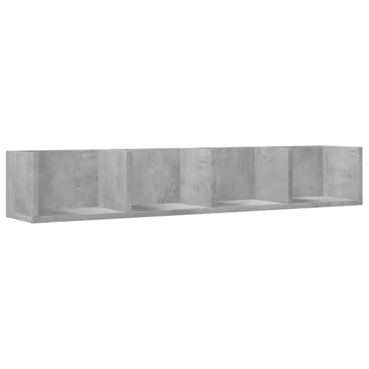 vidaXL Mueble de pared madera de ingeniería 99x18x16,5 cm Blanco, Negro, Roble Sonoma Mueble Almacenaje Estantería para Oficina, Estudio, Dormitorio Estantería/Librería/ mueble de Almacenamiento - 1
