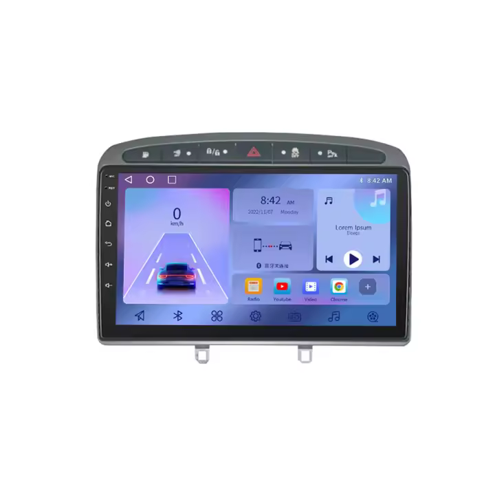 Radio De Coche Android 14 Carplay DSP 2+64G 2din Para Peugeot 308 308SW 408 2007-2013 Reproductor Multimedia Video Universal - 1