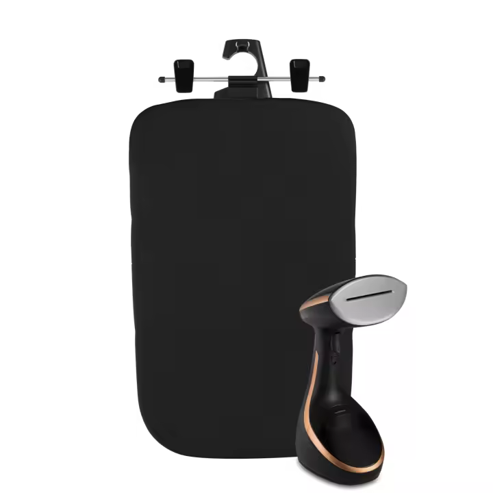 Rowenta Access Steam Care cepillo de vapor de mano, tabla vertical, 1600 W, 30 g/min, rápido calentamiento de 40 segundos, para todos los textiles, apagado automático, base de aluminio moldeado, DR9100D1 - 1