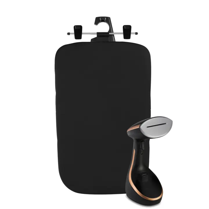 Rowenta Access Steam Care cepillo de vapor de mano, tabla vertical, 1600 W, 30 g/min, rápido calentamiento de 40 segundos, para todos los textiles, apagado automático, base de aluminio moldeado, DR9100D1 - 1