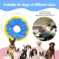 Juguetes Para Perros Interactivos Al Aire Libre Donuts De Papel Ruidosos Resistentes Al Masticado Sonido Squeaking Adecuados Para Pequeños Y Medianos Perros - details 2