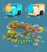 Coche De Montaje Eléctrico Para Niños Vía Transparente Juguete De Rompecabezas De Ferrocarril Pequeño Juego De Papá E Hijo - details 13