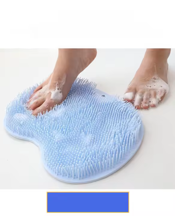 Cepillo De Baño Multifuncional Con Masajeador De Espalda Antideslizante Y Sucker Para Pies Material Duradero Para Limpieza Del Baño - 1