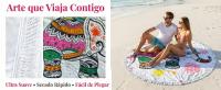 Toalla de Playa Redonda Bohemia Elefante 150cm con Flecos, MEJORADA, Microfibra Antiarena, Secado Rápido 580g, Manta Mandala para Playa, Yoga, Picnic y Decoración - details 0