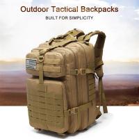 Mochila táctica militar de gran capacidad para hombre, mochila de camuflaje para senderismo, viaje al aire libre - details 2