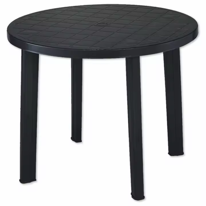 PROGARDEN - Mesa Resina Tondo Antracita 90 Cm - Alta Calidad - 1