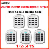 Keypad De Puerta De Garaje Inalámbrico Multi-Frecuencia 280-868MHz Código Fijo Y Rollo Control Remoto 5PCS Puerta Abierto - details 0
