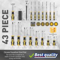 Juego De Destornilladores Magnéticos 43 Piezas Con Estuche Incluye Slotted Phillips Hex Pozidriv Torx Y Herramientas De Precisión Para Hombres - details 4