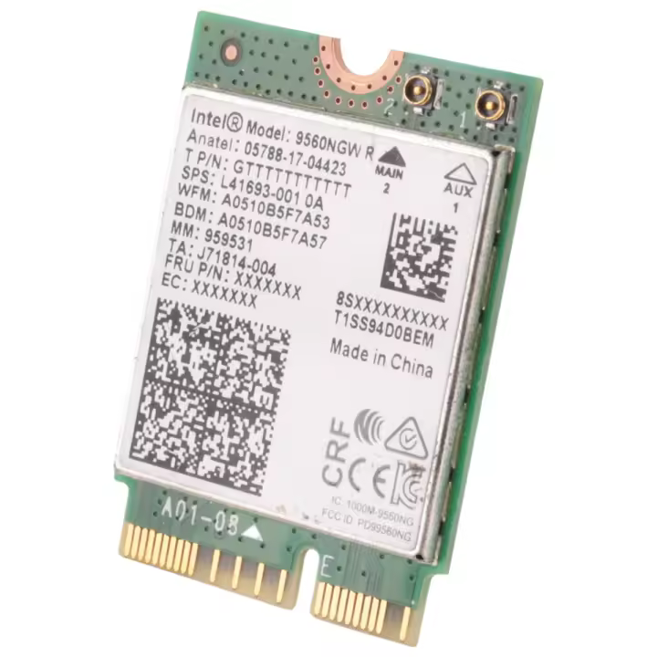 Kit de escritorio inalámbrico de doble banda, tarjeta Wifi, 1730Mbps, Intel, AC 9560, Bluetooth 5,0, 802.11Ac, M.2, CNVI, 9560NGW - 1