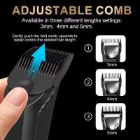 Afeitadora De Cuerpo Y Atrás Para Hombres, Recargable, Doble Cabeza Cerámica Y Placa De Acero Inoxidable, Seco Y Húmedo Para Afeitar El Bikini Y Axilas - details 6