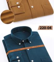 Camisa Larga Para Hombre Córdón Casual Otoño Invierno Color Sólido Cómodo Suave Moda Simplicidad Algodón Estilo Casual Cuello Cuadrado Botones Sencillos - details 8
