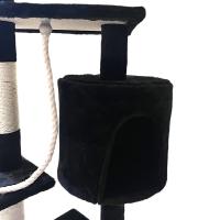 COTTECOTA-Árbol rascador para Gatos Altura 115*40cm Árbol para Gatos Gris Torre Arbol de Escalada de Múltiples Niveles con Cueva Espaciosa Postes Rascadores de Sisal CT - details 6
