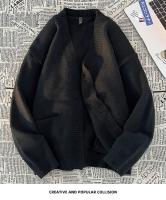 Nueva Cardigan Coreana De Otoño Invierno Para Hombre Estilo Casual Versátil Suéter V-Neck Confeccionado En Poliéster Transpirable Y Cómodo - details 14