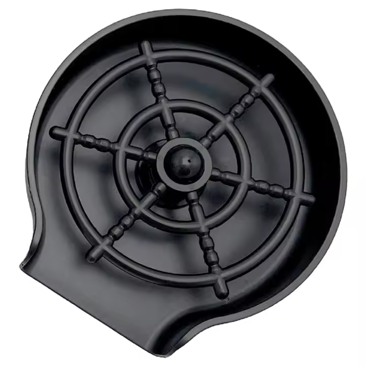 RinsevacióndelvitrineAutomaticaFregadero De CocinaAccesorios Para Lavado De Tazas Y VajillaPlástico NegroTamaño 13x8.5cm - 1