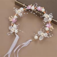 Diadema De Boda Bohemia Para Niñas Adorno De Cabello Con Perlas Y Flores Guirnalda De Novia Aro De Cabeza Joyería De Pelo Regalos Para Niños Estilo Moda Primavera Verano - details 21