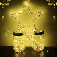 Luces De Hilo De Fairy LED Operadas Por Batería Impermeables Para Decoración De Bodas Y Dormitorios Luz De Hierro De Cobre Para Exteriores - details 2