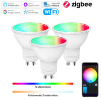 Bombilla LED Inteligente Ewelink GU10 Zigbee RGB CW WW Compatible Con Alexa Google Yandex Smartthings Luz De Spots Para Hogar - details 0