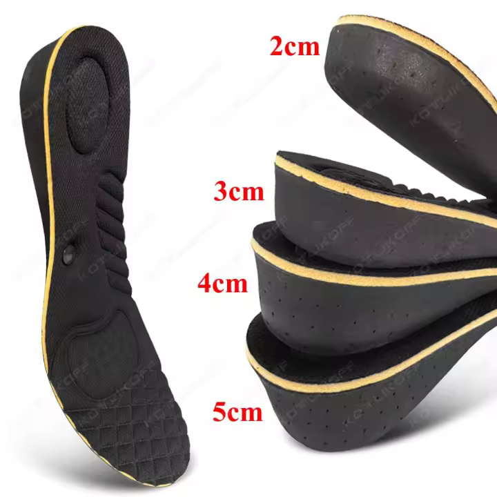 KOTLIKOFF Plantillas De Magnetismo Invisible Para Aumentar La Altura Insole 2/3/4/5 Cm Para Mujeres Y Hombres Insertos De Suela Para Zapatos Elevadores Pad - 1