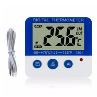 Termómetro Digital Para Nevera Y Congelador Con Alarma Y Mostrador LCD Mínimo Máximo Para Uso Interior Y Exterior - details 0