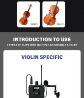 Micrófono Inalámbrico Profesional Para Instrumentos De Música Saxofón Trompeta Trombón Cinturón Cuello Lapel Recolector De Sonido Para Grabación Y Performances Al Aire Libre - details 3