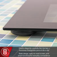 MAGEFESA GOODFIT 1500 Báscula de Baño de Color Negro con Pantalla de 75x31mm, Batería de Litio, Sensor de Alta Precisión - details 3
