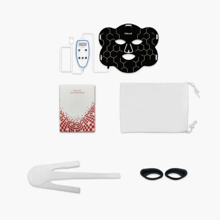 Máscara De Belleza Facial Flexible LED De Silicona Terapia De Luz Roja De Hottoerak Cuidado De La Piel Antiarrugas Blanqueadora Lifting - 1