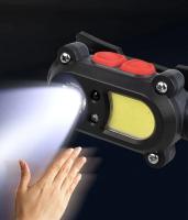 Linterna Frontal LED Recargable Mini Con Sensor De Movimiento Corporal Doble LED Para Camping TorchaLinterna De Cabeza Con USB Impermeable - details 4
