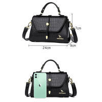 Bolso Bandolera De Cuero Synético Con Patrón De Cocodrilo Para Mujer 2024 Bolso De Hombro Y Cruzado De Lujo Diseñador Con Interior Organizador Cierre De Cremallera - details 1