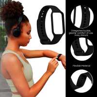 Ociodual Correa de Recambio Compatible con Xiaomi Smart Band 8 Active/Redmi Smart Band 2, de color Negro, Pulsera de Repuesto de Silicona Suave Flexible Sport Goma Transpirable - details 6