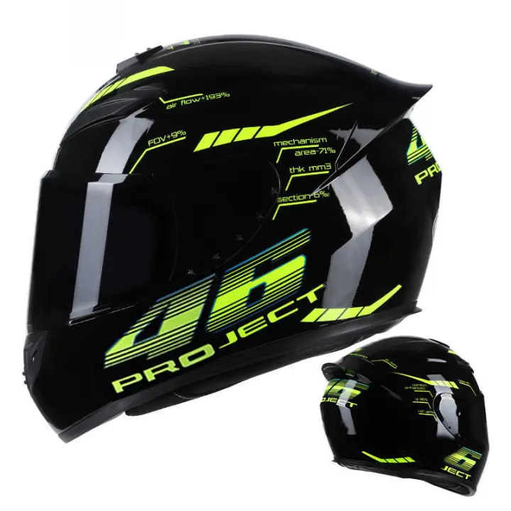 Casco De Motocicleta DOT Full Face Unisex Seguridad Para Motobike Scooter Casco Moto Modulable Material ABS Peso 1.6kg - 1