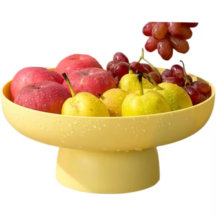 Frutero cesta de frutas para encimera de cocina, cestas de almacenamiento de cocina, organización, centro de mesa de decoración para encimera de cocina o mesas de comedor (amarillo) - 1