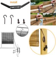 Persiana Enrollable Bambú Natural,Estor de bambú,Toldo Vertical,Balcón Privacidad Cortinas,Cortina Opacas,para Puertas/Ventanas/Balcones,Personalizable - details 2