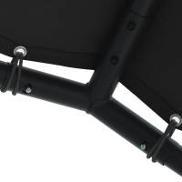 vidaXL Carpa acero y tela gris antracita 3x3 m - details 4