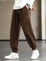 Nuevos Pantalones De Corduroy Para Hombre Otoño Invierno Estilo Callejero Holgado Casuales Pantalones De Jogger Talla plus Hasta 8XL - details 14