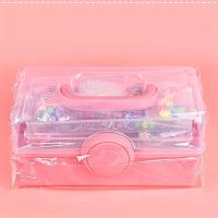 Juego De Joyería Arcoíris Tejido En Tres Capas Para Crear Pulseras Collares Accesorios Para Cabello Y Fundas De Móvil Kit De Manualidades Para Niñas - details 0