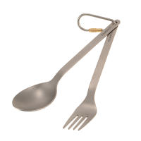 Cuchara De Titanio TOMSHOO Para Uso Doméstico Y Camping Platos Y Cucharas De Titanio Para Exteriores Sin Plegar Sin Descartables - details 11