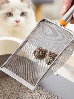 Escobilla De Arena Para Gatos De Acero Inoxidable Con Mango Largo Adecuada Para Conejos Y Otros Mascotas Suministros Para Mascotas - details 1