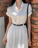 Vestido De Encaje REALEFT Para Mujer Estilo Francés Verano Cuello En V Manga Corta Ajustado Casual Longitud Media Pierna A-line Con Cinturón - details 0