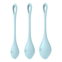 SATISFYER KIT 3 BOLAS ENTRENAMIENTO SUELO PÉLVICO YONI POWER 2 AZUL KEGEL JUGUETES SEXUALES - details 1