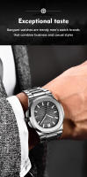 Reloj De Lujo LIGE Para Hombre 2025 Reloj De Pulsera De Acero Inoxidable Resistente Al Agua Con Luminosidad Y Fecha Cuadrado De Cuarzo - details 1