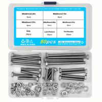 Kit De Bolas Y Tornillos M6 M8 M10 De Alta Resistencia En Acero Inoxidable 304 Incluye 8 Tamaños Comunes Más Usados - details 1