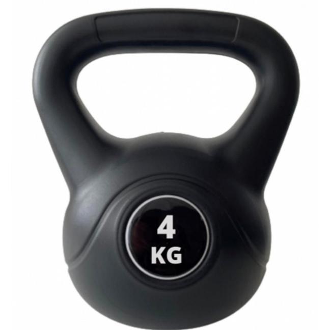 Pesa Rusa Kettlebell de Fiteness Relleno de Arena con Mango Ancho Antideslizante para Ejercicios y Entrenamiento en Casa y Gimnasio Negro 4/6/810/12/14kg