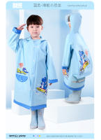Chaqueta Impermeable Para Niños Con Mochila Dinosaurio Y Unicornio PVC Divertida Y Práctica Ropa Para Lluvia De Niños - details 26